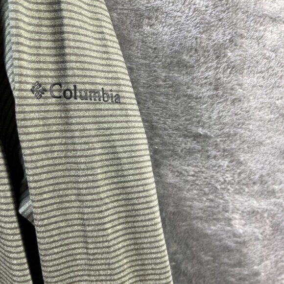 Columbia Omni-Wick Womens XL Green Striped  Long Sleeve Activewear - Picture 3 of 9